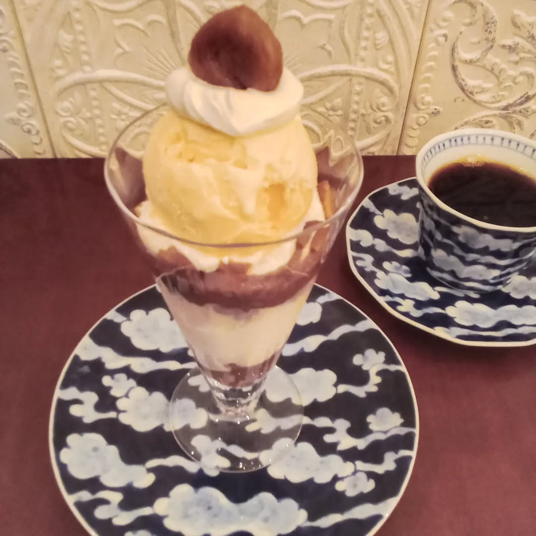 このみ珈琲 今年もマロンパフェが先月末から始まってます